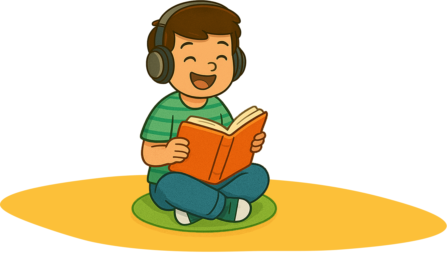 کودک در حال قصه خواندن